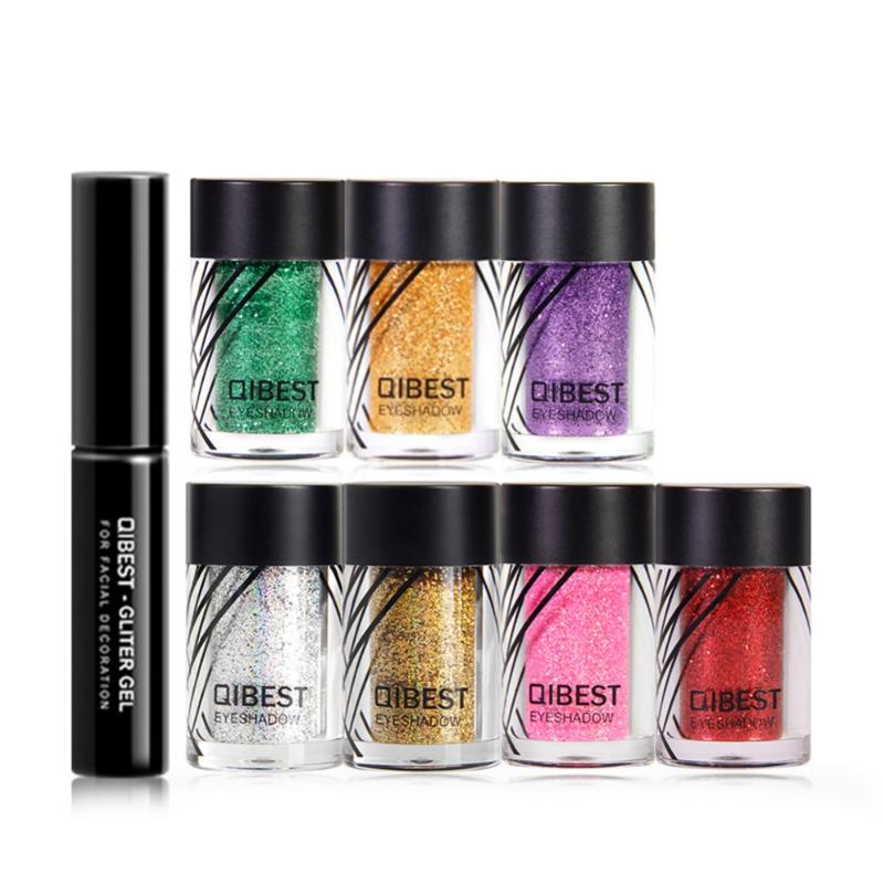 QIBEST Colorful Laser Makeup set Glitter Eye Shadow & Glue Face Eyes Lips Nails Shimmer Glitter Powder Waterproof #279051, 10 rose
QIBEST Colorful Laser Makeup set Glitter Eye Shadow & Glue Face Eyes Lips Nails Shimmer Glitter Powder Waterproof #279051, 10 rose