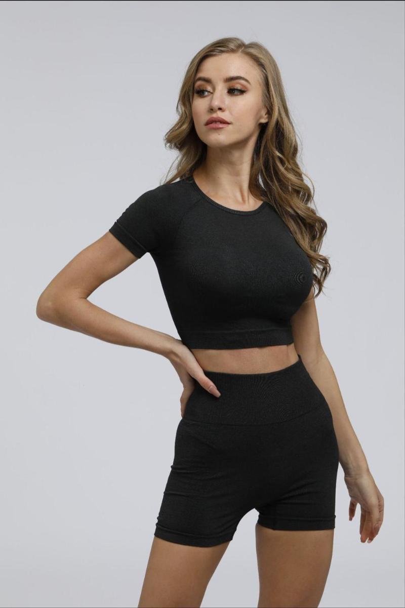 Seamless yoga suits women' hip-lifting tight-fitting fitness suits running sports suit women conjunto yoga 2 piece set women, Black
Seamless yoga suits women' hip-lifting tight-fitting fitness suits running sports suit women conjunto yoga 2 piece set women, Black