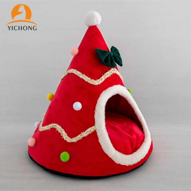 YICHONG Autumn Winter Warm Christmas Hat Modeling Dog's Nest Pet Products 3D Sponge Cat Nest Creative Pet Tent YH202
YICHONG Autumn Winter Warm Christmas Hat Modeling Dog's Nest Pet Products 3D Sponge Cat Nest Creative Pet Tent YH202
