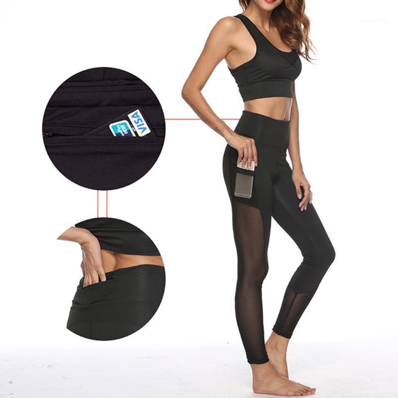 Sport Women Fitness mesh Women Pocket Stitching High-waist Fitness Running Yoga Nine-minute Pants Leggings Sport #N1, Black
Sport Women Fitness mesh Women Pocket Stitching High-waist Fitness Running Yoga Nine-minute Pants Leggings Sport #N1, Black