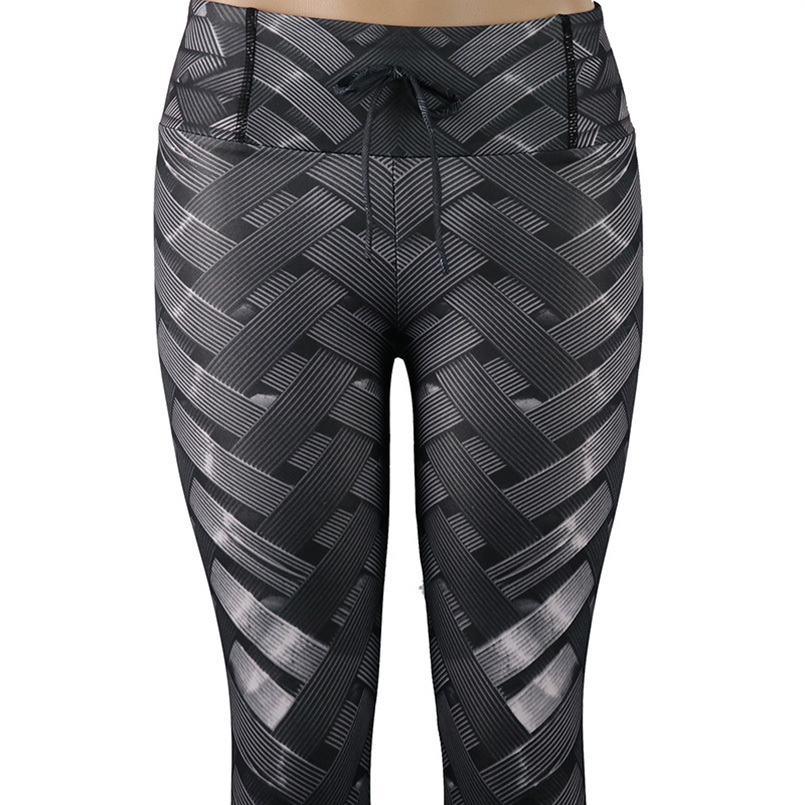 Iron Armor Weave Printed Yoga Leggings Women High Waist Plus Size Leggins Push Up 3D Workout Elastic Bowknot Fitness Pants Y200904