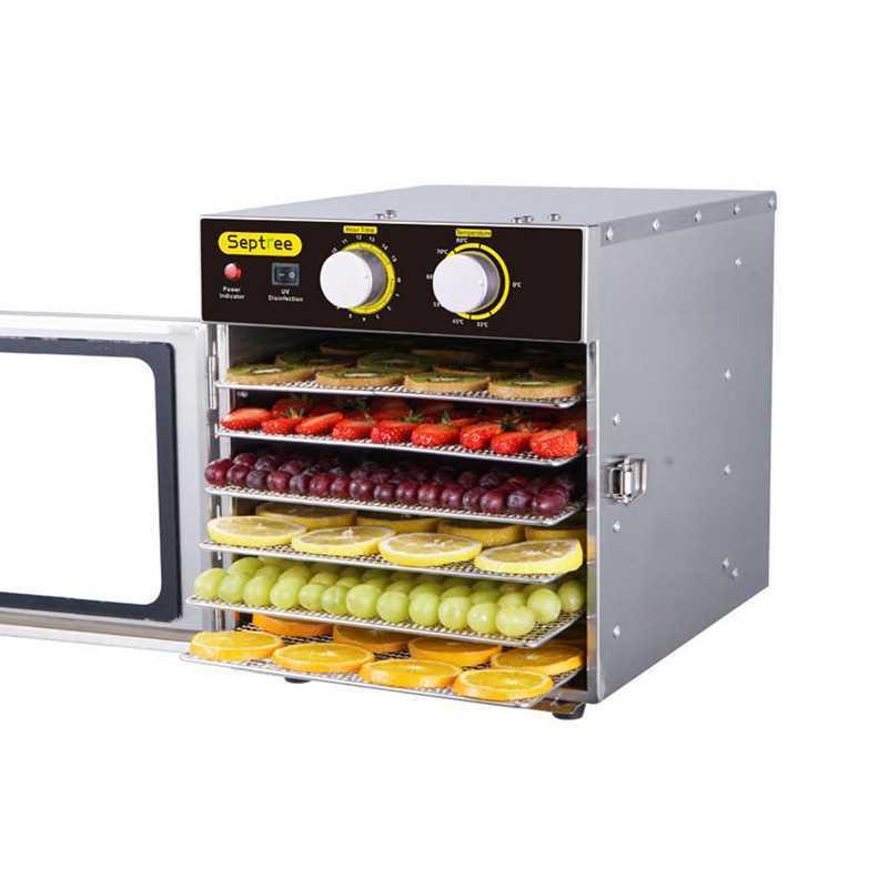 Dehydration Dryer Stainless Steel Dried Fruit Machine Household and Commercial Dry Vegetable and Fruit Dried Meat
Dehydration Dryer Stainless Steel Dried Fruit Machine Household and Commercial Dry Vegetable and Fruit Dried Meat