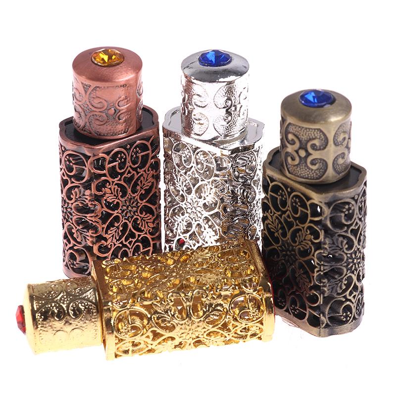 3ml Antiqued Metal Perfume Bottle Arab Style Essential Oils Bottle Container Alloy Royal Glass Wedding Decoration Gift
3ml Antiqued Metal Perfume Bottle Arab Style Essential Oils Bottle Container Alloy Royal Glass Wedding Decoration Gift
