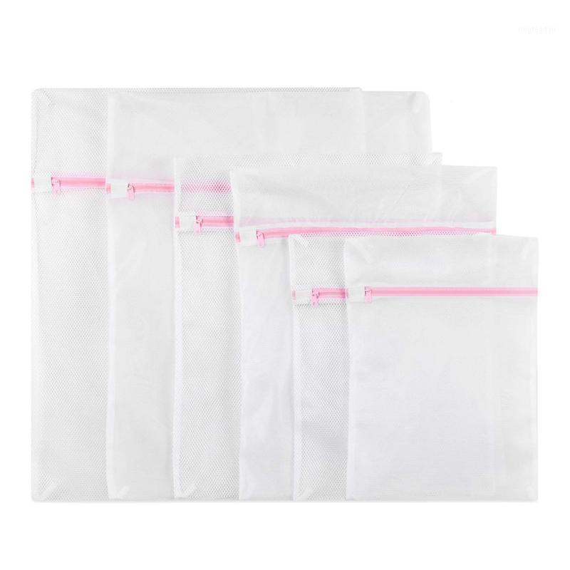 Set of 6 Mesh Laundry Bags, Reusable Mesh Zippered Laundry Washing Bags Large and Fine for Machine Washing Lingerie, T1
Set of 6 Mesh Laundry Bags, Reusable Mesh Zippered Laundry Washing Bags Large and Fine for Machine Washing Lingerie, T1