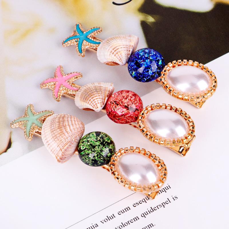 Miss JQ 3 Pcs/set Conch Shell Hair Clip Starfish Scallop Women Hairpins 2020 Fashion Vintage Beach Pearl Metal Hair Accessories
Miss JQ 3 Pcs/set Conch Shell Hair Clip Starfish Scallop Women Hairpins 2020 Fashion Vintage Beach Pearl Metal Hair Accessories