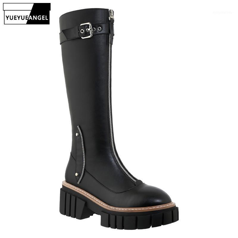 Real Leather Front Zip Long Boots Womens White Height Increased Thigh High Boots Round Toe Platform Punk Knee High Female1, Black
Real Leather Front Zip Long Boots Womens White Height Increased Thigh High Boots Round Toe Platform Punk Knee High Female1, Black