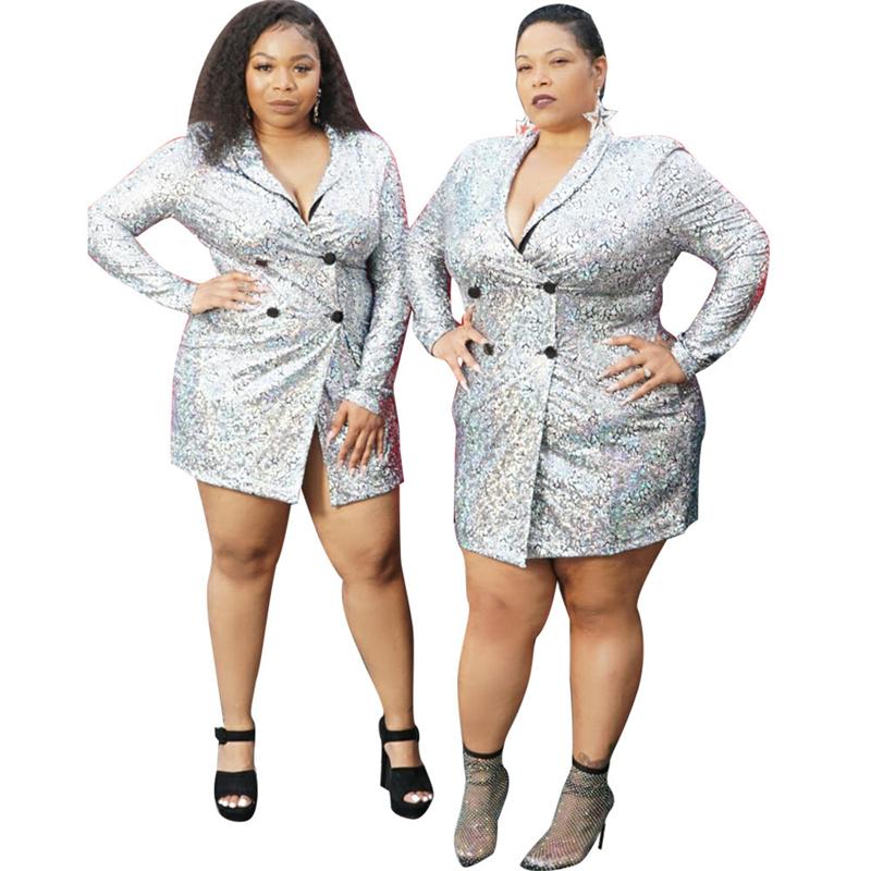 Plus Size Women Clothing Blazer Dress Party Club Long Sleeve Bodycon Dress Elegance Mini Dresses Bulk Items Wholesale Lots, Gray
Plus Size Women Clothing Blazer Dress Party Club Long Sleeve Bodycon Dress Elegance Mini Dresses Bulk Items Wholesale Lots, Gray