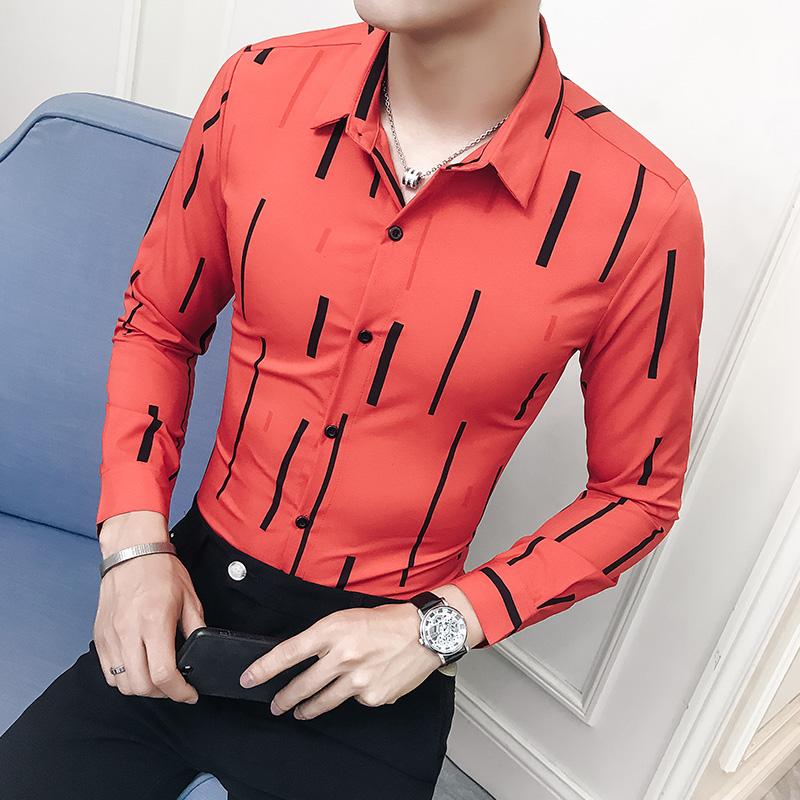 Quality Men's Striped Shirt 2020 New Long Sleeve Slim Business Casual Classic Stripe Camisa Men's Social Evening Dress Shirt 5XL, Red
Quality Men's Striped Shirt 2020 New Long Sleeve Slim Business Casual Classic Stripe Camisa Men's Social Evening Dress Shirt 5XL, Red