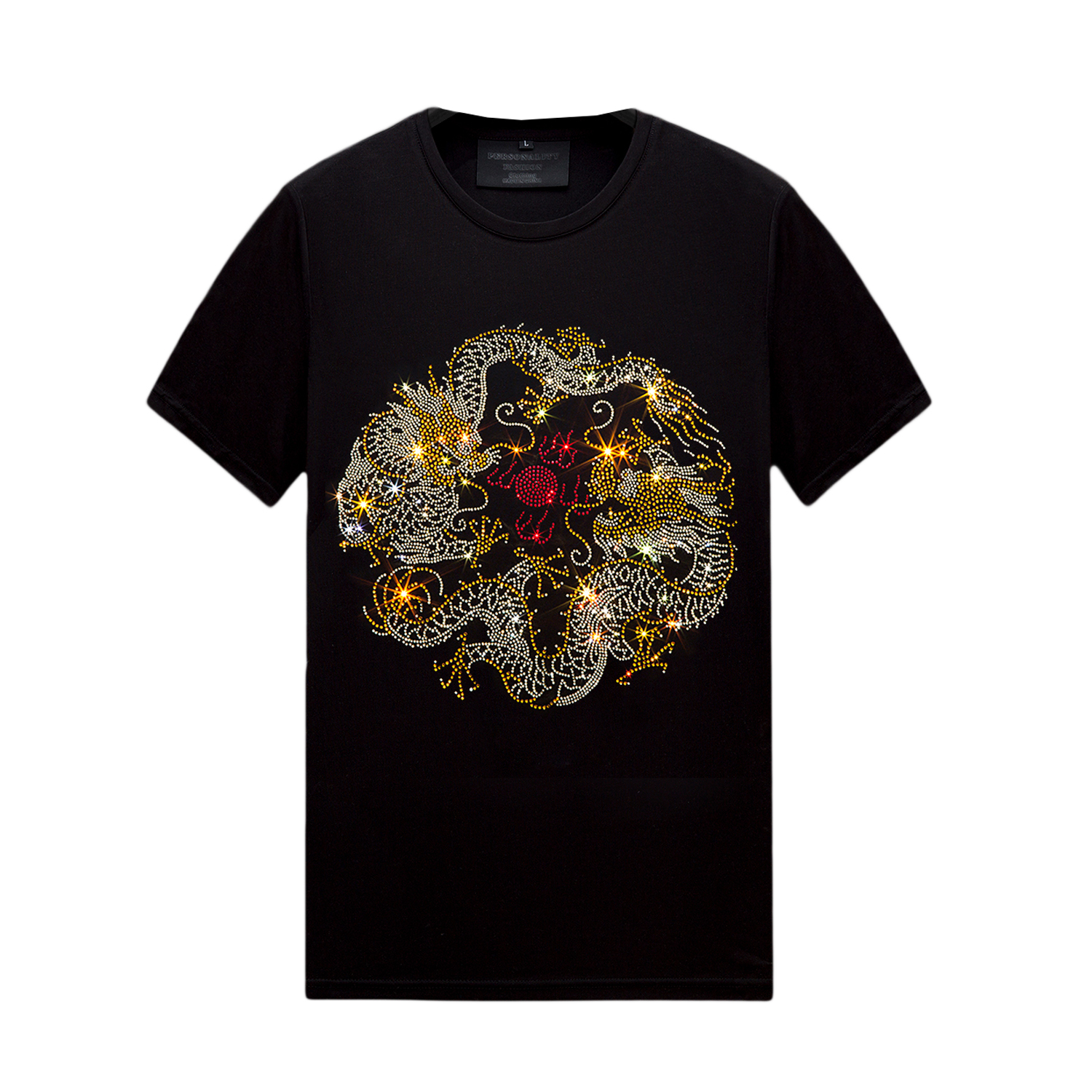 Casual Hot Rhinestone Mens Womens T-Shirts Short Sleeve Tops Comfortable Mercerized Cotton Tee for Summer, Unisex, 03
Casual Hot Rhinestone Mens Womens T-Shirts Short Sleeve Tops Comfortable Mercerized Cotton Tee for Summer, Unisex, 03
