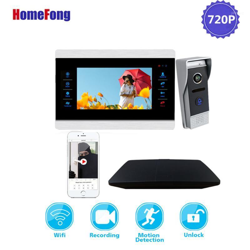 

Homefong Wifi Video Door Phone Doorbell Intercom System AHD 720P Motion Detection Recording SD Card1