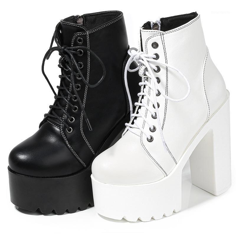 Hot Fashion New Waterproof 15CM Thick high-heeled shoes woman pumps wedding party shoes PU Lace Up Round Toe Wedding women1, White
Hot Fashion New Waterproof 15CM Thick high-heeled shoes woman pumps wedding party shoes PU Lace Up Round Toe Wedding women1, White