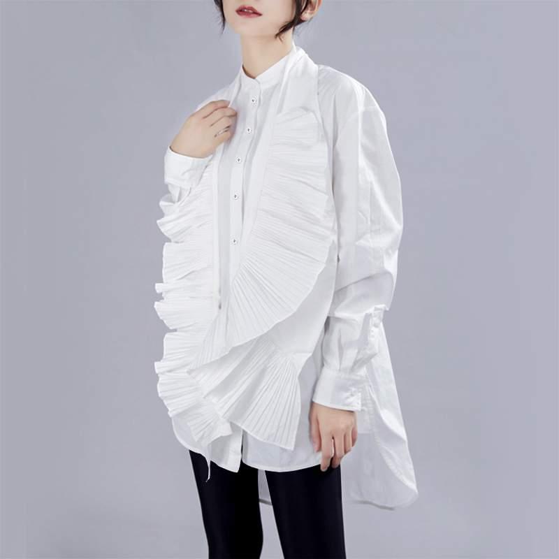 VONDA 2021 Women Blouses Asymmetrical Blouse Shirts Autumn Female Long Sleeve Solid Tops Casual Loose Button Elegant Office Tops, Black
VONDA 2021 Women Blouses Asymmetrical Blouse Shirts Autumn Female Long Sleeve Solid Tops Casual Loose Button Elegant Office Tops, Black