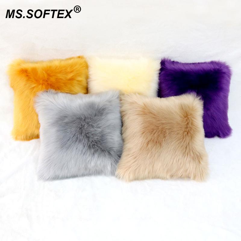 MS.Softex Plush Fur Pillow Case Artificial Sheepskin Cushion Pillow Cover Washable Home Decoration, White
MS.Softex Plush Fur Pillow Case Artificial Sheepskin Cushion Pillow Cover Washable Home Decoration, White