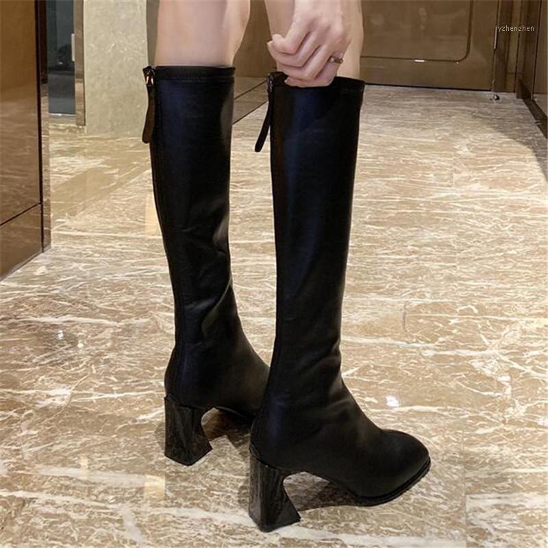 Boots 2021 Fashion Women 7cm Black Block High Heels Long Autumn Winter Sexy Knee Comfortable Soft Leather Shoes1, Beige
Boots 2021 Fashion Women 7cm Black Block High Heels Long Autumn Winter Sexy Knee Comfortable Soft Leather Shoes1, Beige