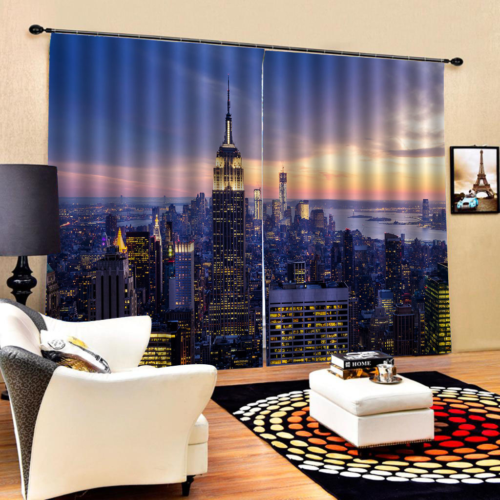 Custom blue night building curtains 3D Blackout Curtains For Living room Bedding room Drapes Cotinas para sala Blackout curtain
Custom blue night building curtains 3D Blackout Curtains For Living room Bedding room Drapes Cotinas para sala Blackout curtain