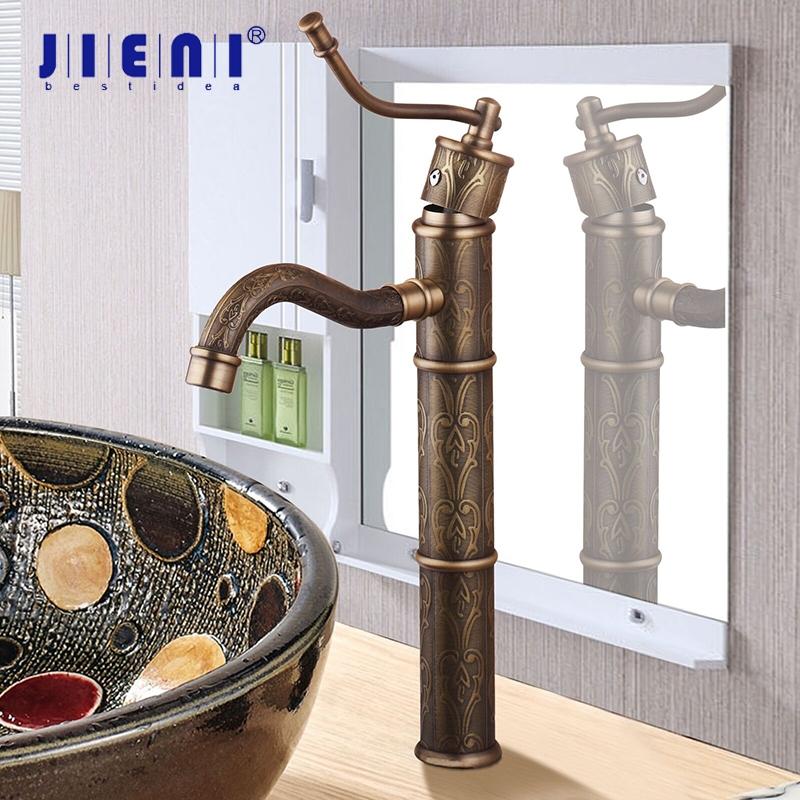 JIENI Antique Brass Bathroom Basin Sink Faucet Deck Mounted Tap Stream Spout Faucet Hot & Cold Mixer Solid Brass Basin Tap
JIENI Antique Brass Bathroom Basin Sink Faucet Deck Mounted Tap Stream Spout Faucet Hot & Cold Mixer Solid Brass Basin Tap