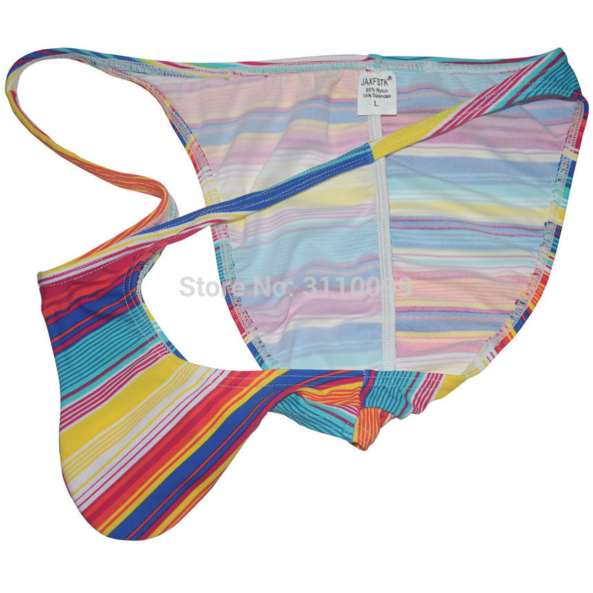 Mens Bulge Cheeky Briefs Underwear Brazilian Pucker Bikini Polychrome 201112