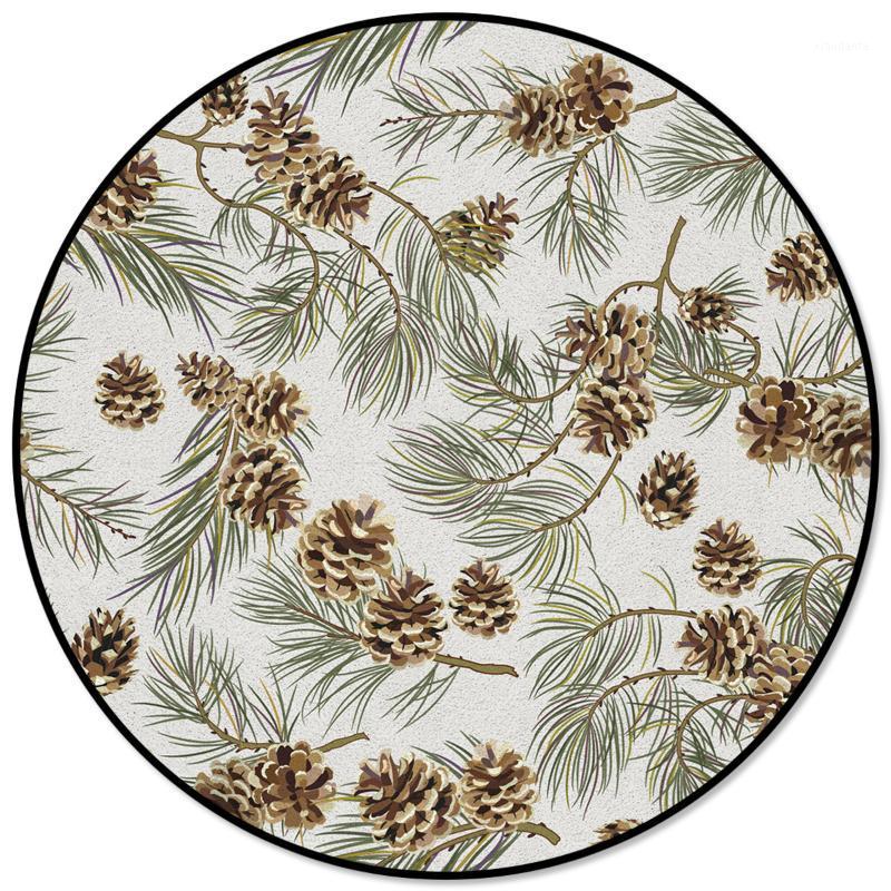 Brown Pine Cones Leaves Branches Printed Large Round Carpets For Living Room Bedroom Area Rugs Soft Home Decor Rug Kitchen Mats1, As pic
Brown Pine Cones Leaves Branches Printed Large Round Carpets For Living Room Bedroom Area Rugs Soft Home Decor Rug Kitchen Mats1, As pic
