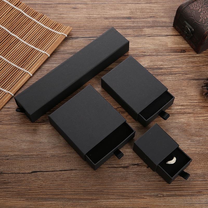 Drawer Jewelry Gift Box Black Elegant Necklace Box Paper Solid Drawer Jewelry Ring Bracelet Necklace Gift Wrap Box EEA28
Drawer Jewelry Gift Box Black Elegant Necklace Box Paper Solid Drawer Jewelry Ring Bracelet Necklace Gift Wrap Box EEA28