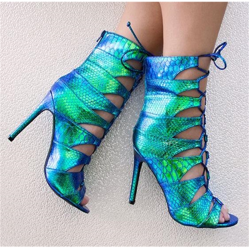 Fashion New Summer Green/blue Skin Women Stripe Up Sexy Peep Toe High Heel Women's Party Shoes G7zx, The picture
Fashion New Summer Green/blue Skin Women Stripe Up Sexy Peep Toe High Heel Women's Party Shoes G7zx, The picture