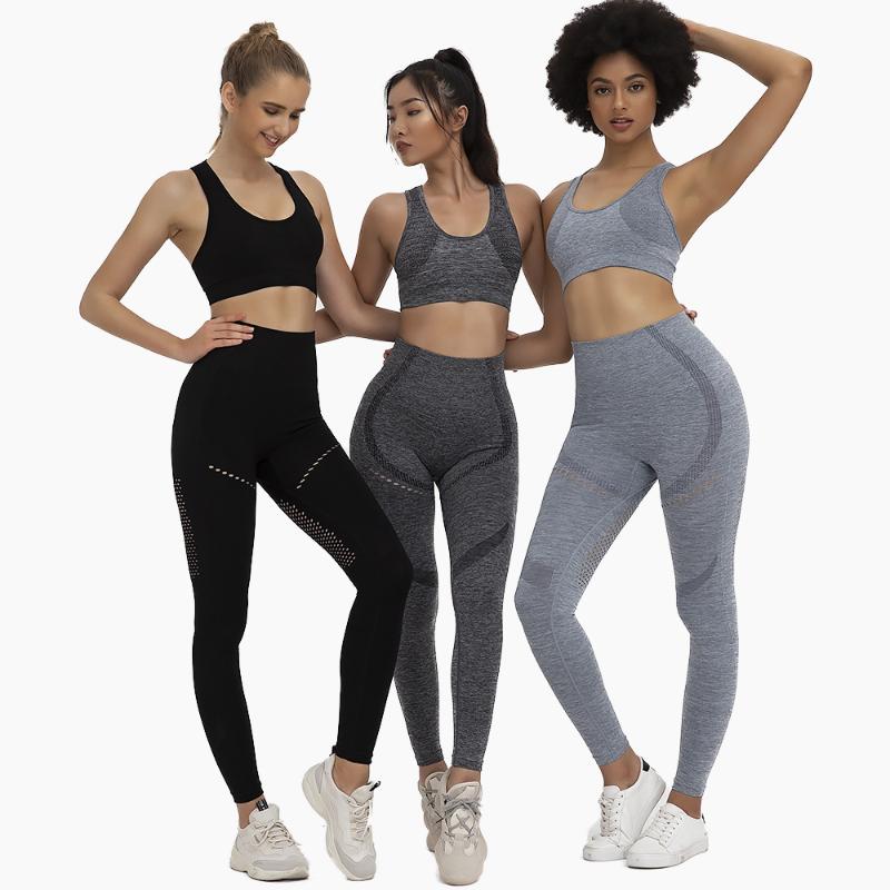 Women Seamless Set Fitness Sports Suit GYM Clothing Yoga Long Sleeve High Waist Running Leggings Workout Pants Shirts, Black
Women Seamless Set Fitness Sports Suit GYM Clothing Yoga Long Sleeve High Waist Running Leggings Workout Pants Shirts, Black