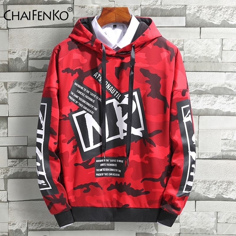 Camouflage Men Hoodies Hip Hop Streetwear Print Sweatshirts Men Skateboard MenWoman Pullover Hoodies Male Hooded Sweatshirts 201020
