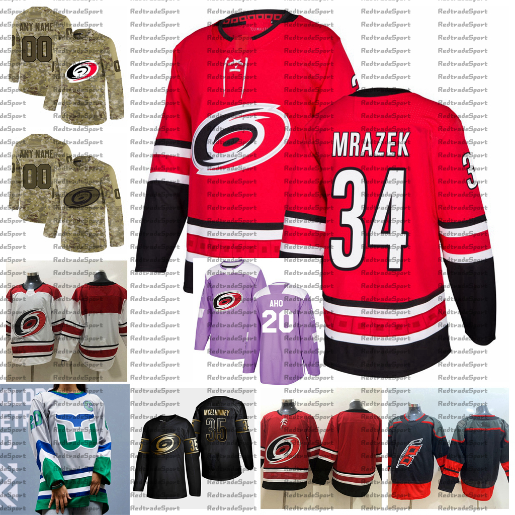 2021 Reverse Retro Customize #34 Petr Mrazek Carolina Hurricanes Jerseys Golden Edition Camo Veterans Day Fights Cancer Hockey Jersey, Green
2021 Reverse Retro Customize #34 Petr Mrazek Carolina Hurricanes Jerseys Golden Edition Camo Veterans Day Fights Cancer Hockey Jersey, Green