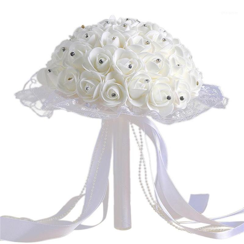 2019 new fashion Crystal Roses Pearl Bridesmaid Wedding Bouquet Bridal Artificial Silk Flower For Wedding party Hot Selling1
2019 new fashion Crystal Roses Pearl Bridesmaid Wedding Bouquet Bridal Artificial Silk Flower For Wedding party Hot Selling1