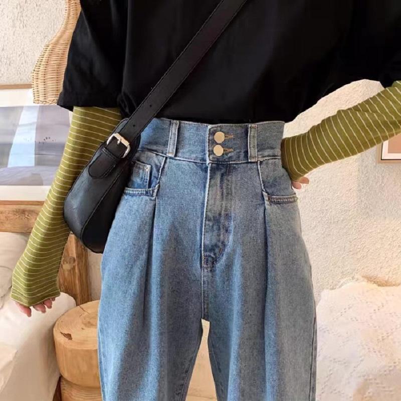 Women Jeans Vintage Female Wide Leg Trousers Womens Clothes Casual Loose 4XL BF High Waist Fashion Korean Style New Denim Pants, Blue
Women Jeans Vintage Female Wide Leg Trousers Womens Clothes Casual Loose 4XL BF High Waist Fashion Korean Style New Denim Pants, Blue