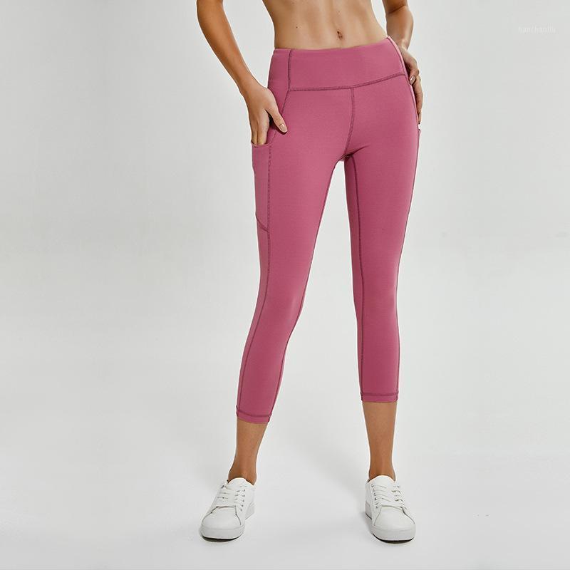LU-43 Wholesale Women Yoga Legging Capris Side Pocket Sports Elastic Fitness Leggings Slim Running Gym Pants Tight1, Black
LU-43 Wholesale Women Yoga Legging Capris Side Pocket Sports Elastic Fitness Leggings Slim Running Gym Pants Tight1, Black