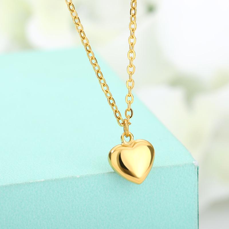 Simple Fashion Stainless Steel Pendant Peach Heart Clavicle Necklace Chain Necklace Heart-Shaped For Women Pendant Jewelry Gift
Simple Fashion Stainless Steel Pendant Peach Heart Clavicle Necklace Chain Necklace Heart-Shaped For Women Pendant Jewelry Gift