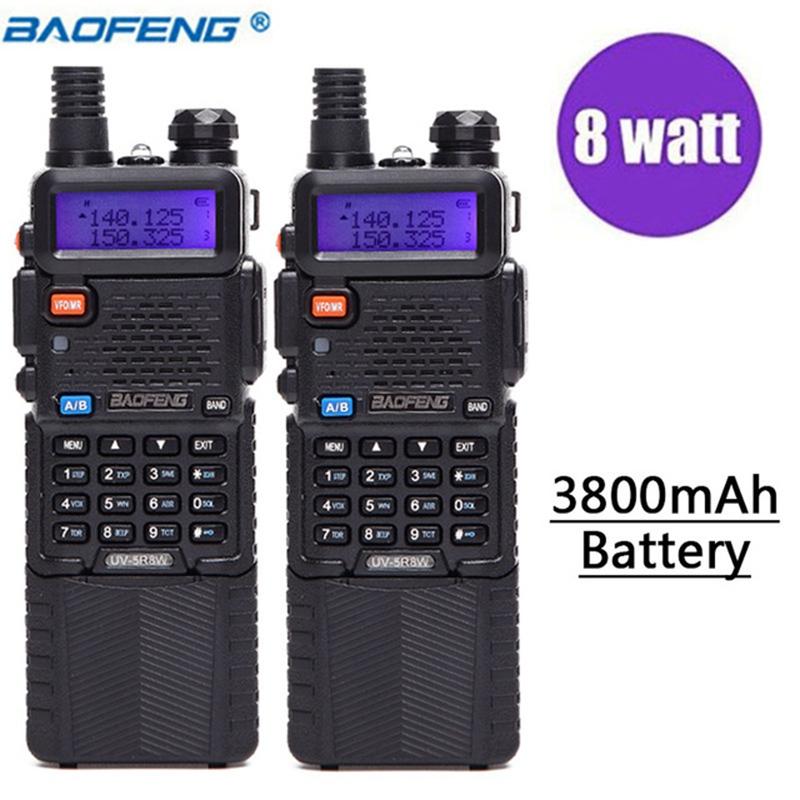 2PCS Baofeng UV-5R 8W Powerful Version 10km Two Way Radio VHF UHF Dual Band Portable Radio Walkie Talkie Baofeng UV 5R Ham
2PCS Baofeng UV-5R 8W Powerful Version 10km Two Way Radio VHF UHF Dual Band Portable Radio Walkie Talkie Baofeng UV 5R Ham
