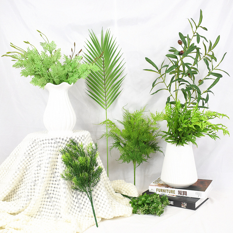 Artificial Boston Fern Faux Grass Plastic Plant Leaves Artificial Shrubs Decor, Green
Artificial Boston Fern Faux Grass Plastic Plant Leaves Artificial Shrubs Decor, Green