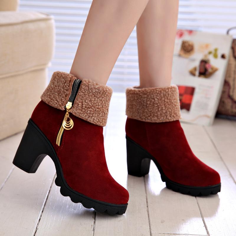 Women's 2021 Autumn and Winter Side Zipper Mid-Calf Boots for Women Double Purpose Non-Slip Chunky High Heel Snow Boots
Women's 2021 Autumn and Winter Side Zipper Mid-Calf Boots for Women Double Purpose Non-Slip Chunky High Heel Snow Boots