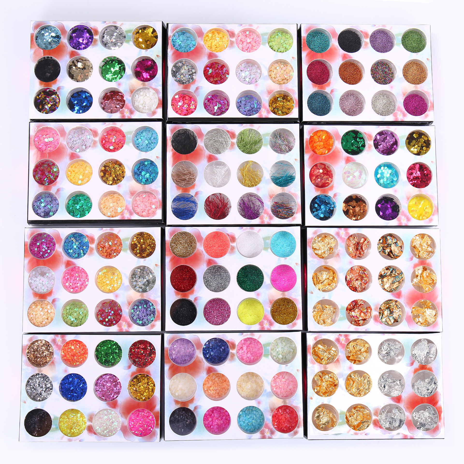 1 Box Irregular Shell Paper DIY Nail Flakes Colorful Paillettes Nail Art Sequins Glitter Foils PVC Manicure Cellophane от DHgate WW