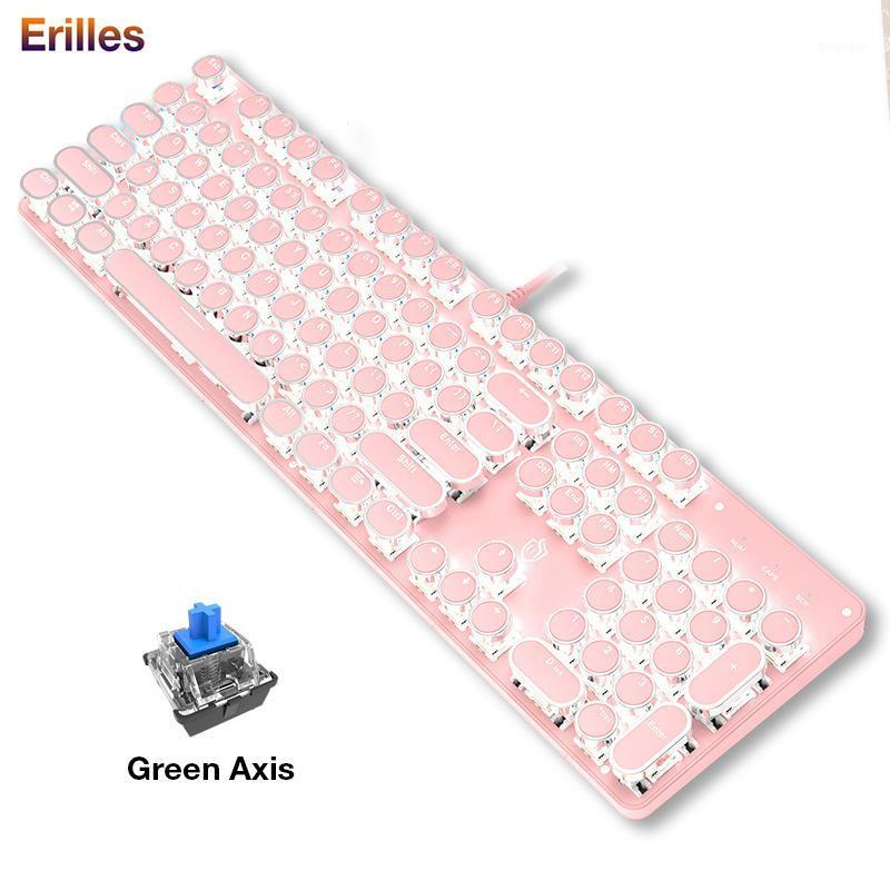 Real Mechanical Keyboard Green Axis 104 key Gaming Keypads RGB Backlit Punk Romantic Pink Keyboards Metal Plate Wired Keyboard1
Real Mechanical Keyboard Green Axis 104 key Gaming Keypads RGB Backlit Punk Romantic Pink Keyboards Metal Plate Wired Keyboard1