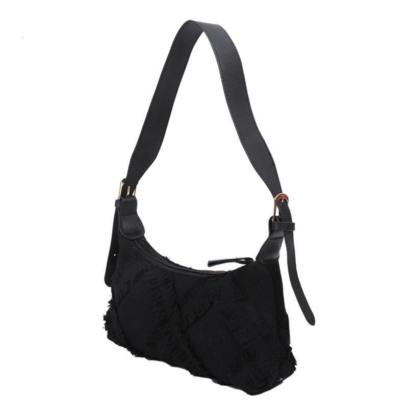 Small Canvas Shoulder Bags For Women 2020 New Wide Armpit Bag Adjust Handbags Youth Ladies Simple Versatile Bag Splicing Purse, Black
Small Canvas Shoulder Bags For Women 2020 New Wide Armpit Bag Adjust Handbags Youth Ladies Simple Versatile Bag Splicing Purse, Black