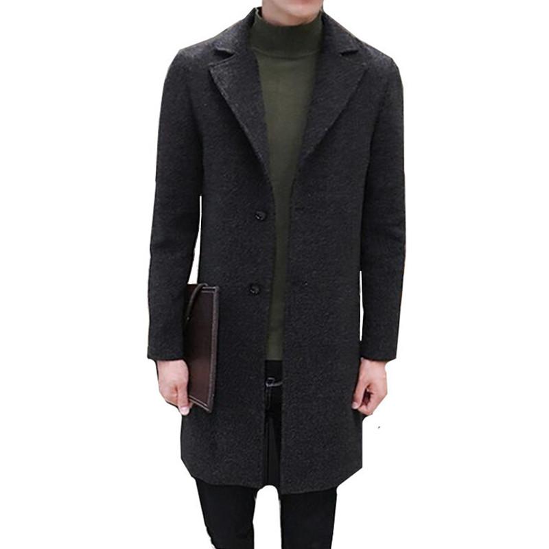 2020 Autumn Men's Wool Trench Coat Male Long Slim Fit Overcoat High Quality Fashion Outerwear Windbreaker Jacket, Black
2020 Autumn Men's Wool Trench Coat Male Long Slim Fit Overcoat High Quality Fashion Outerwear Windbreaker Jacket, Black