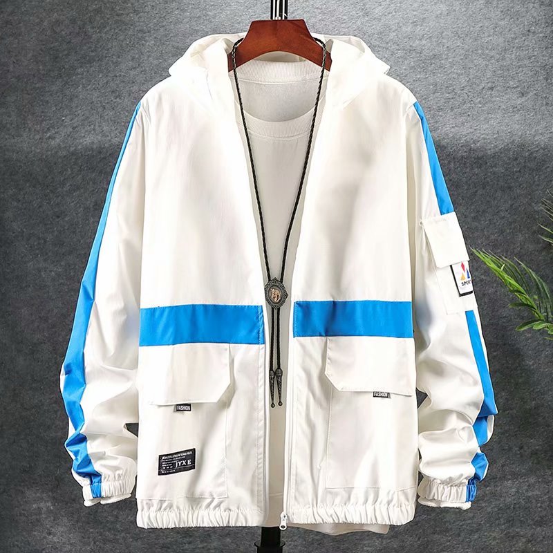2020 New Men's jacket Fashion Hip Hop Stitching Hooded long sleeve jacket Men Casual Streetwear jackets Loose Men coats, Blue
2020 New Men's jacket Fashion Hip Hop Stitching Hooded long sleeve jacket Men Casual Streetwear jackets Loose Men coats, Blue