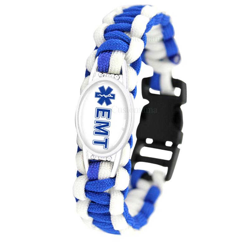 EMT Emergency Technician Teacher Survival Paracord Bracelets 25*18mm Glass Cabochon Charm Men Women Many Styles
EMT Emergency Technician Teacher Survival Paracord Bracelets 25*18mm Glass Cabochon Charm Men Women Many Styles