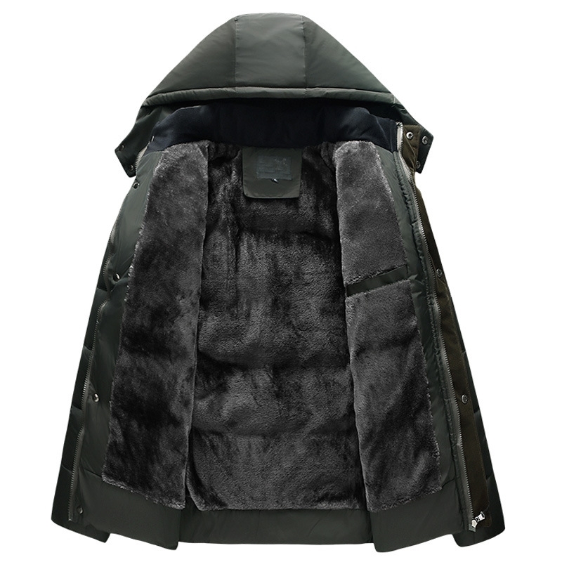 Parka Men Coats Winter Jacket Men Thicken Hooded Waterproof Outwear Warm Coat Fathers' Clothing Casual Warm Men's Overcoat 201214