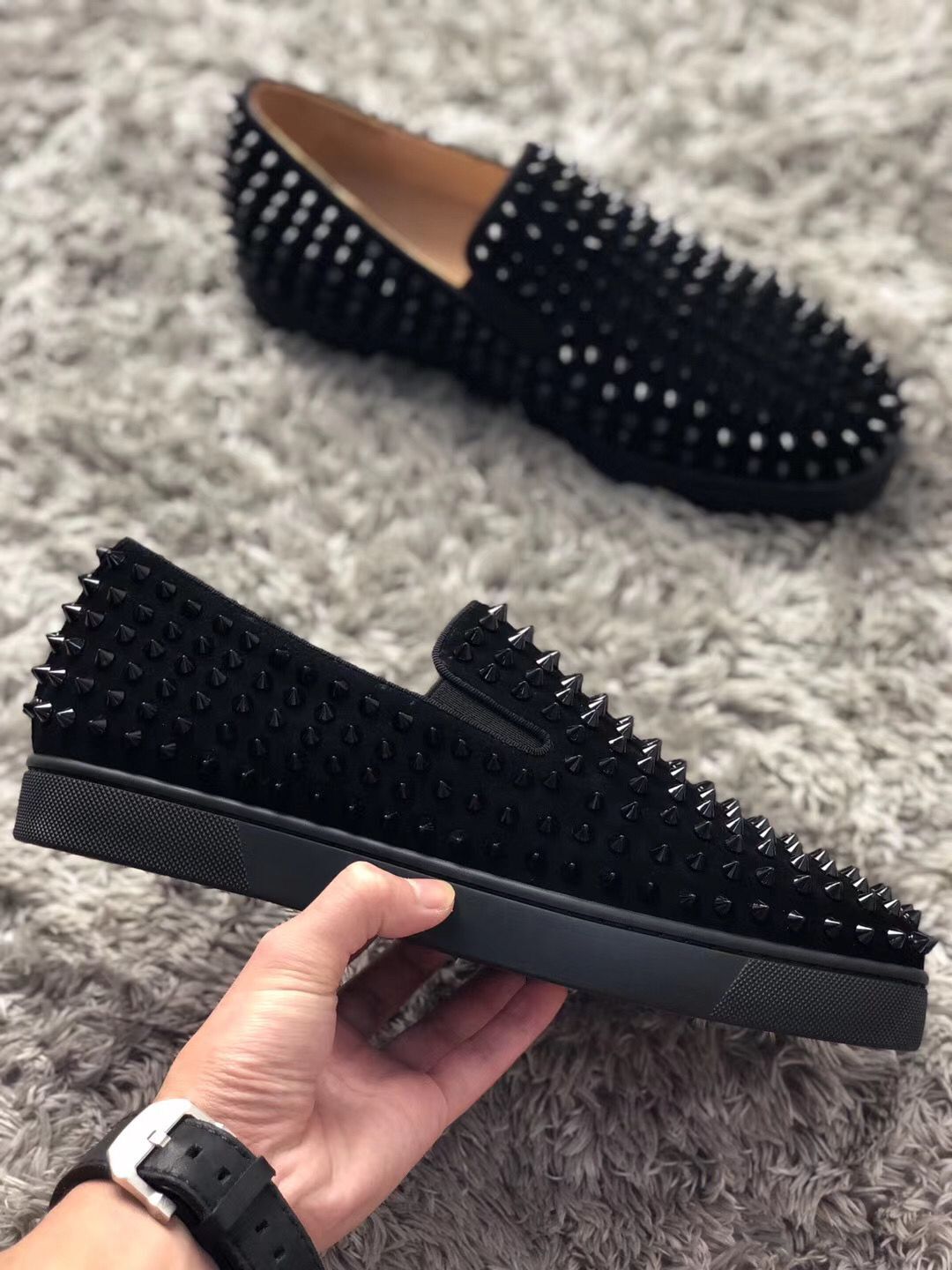 Luxurious Brands Gentleman Casual Walking Shoes Outdoor Men Red Bottom Pik Boat Sneakers Slip-on Spikes Leisure Flats Party Wedding Dress EU35-47, Black
Luxurious Brands Gentleman Casual Walking Shoes Outdoor Men Red Bottom Pik Boat Sneakers Slip-on Spikes Leisure Flats Party Wedding Dress EU35-47, Black