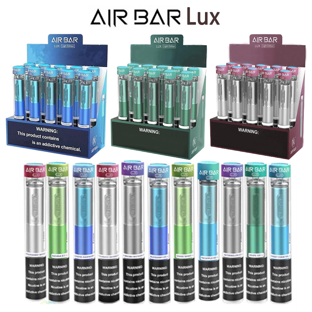 In stock!Top Air Bar Lux Disposable Device Built-in 500mah Battery 2.7ml Vape Pods 1000 puffs Dab Pen Starter Kit vs Puff bar Max xxl DHL
In stock!Top Air Bar Lux Disposable Device Built-in 500mah Battery 2.7ml Vape Pods 1000 puffs Dab Pen Starter Kit vs Puff bar Max xxl DHL