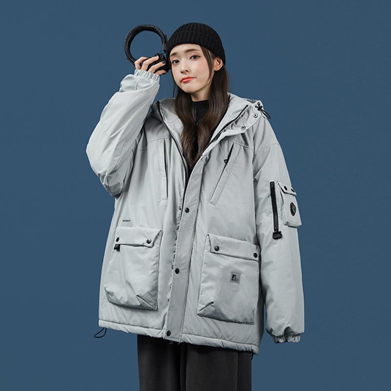 College style fall / winter 2020 new casual loose work clothes with thick hats, Black
College style fall / winter 2020 new casual loose work clothes with thick hats, Black