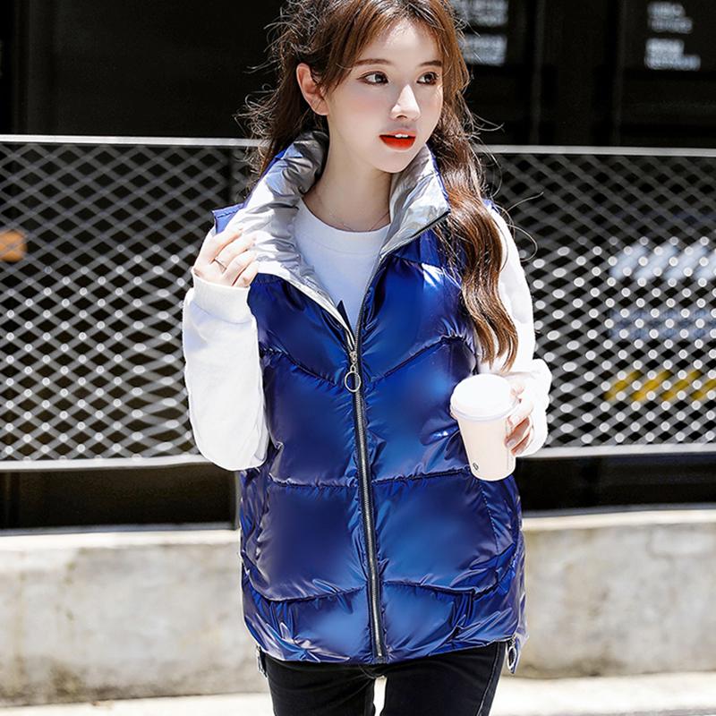 Winter Women Vests 2021 New Warm Short Vest Cotton Padded Jacket Stand Collar Sleeveless Female Waistcoat Vest, Gray
Winter Women Vests 2021 New Warm Short Vest Cotton Padded Jacket Stand Collar Sleeveless Female Waistcoat Vest, Gray