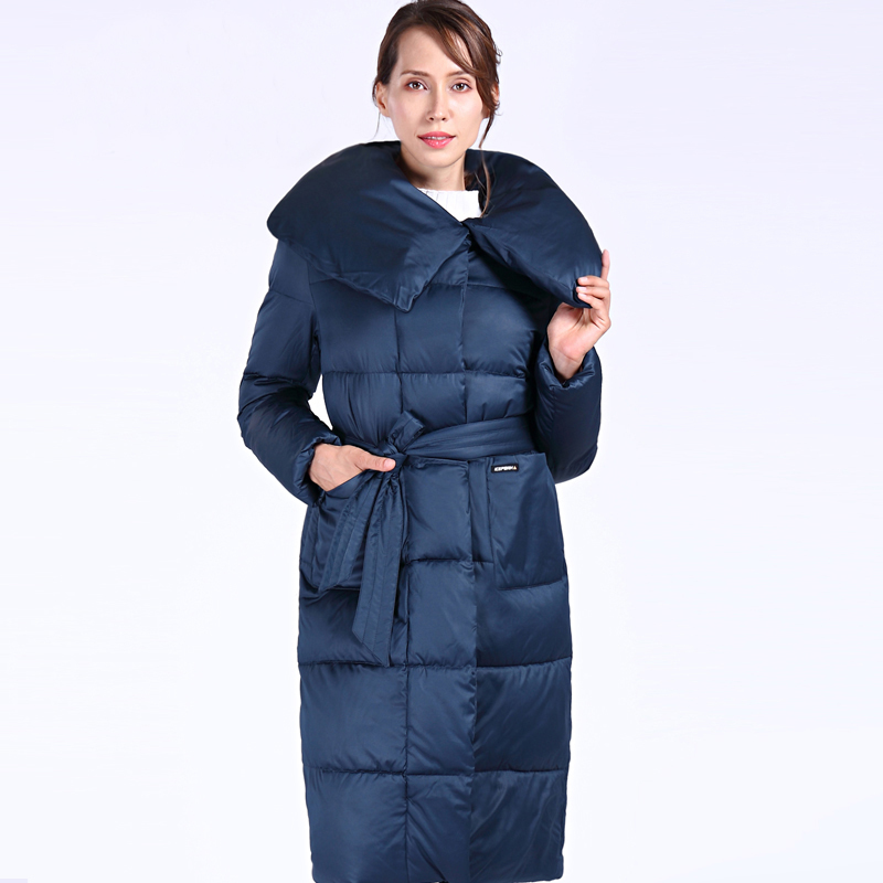 Winter Women's Coat Plus Size Hooded Fashion Warm Women Down Jacket High-quality Biological-Down Female Parkas Docero 201214