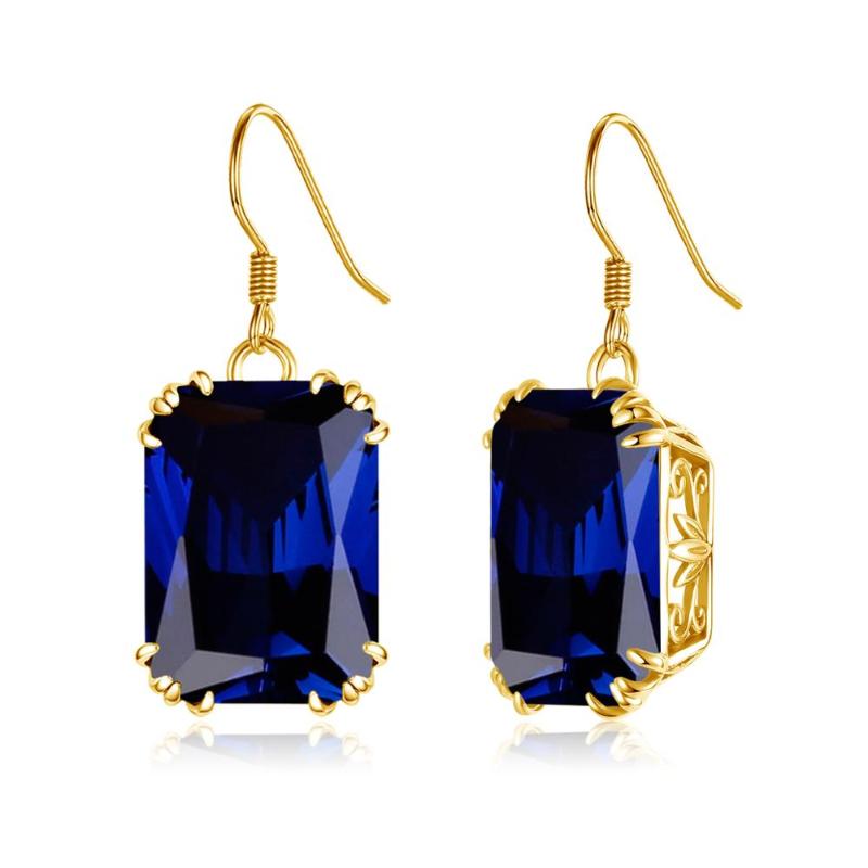 14K Gold 925 Sterling Silver Gemstone Drop Earrings for Women Blue Sapphire Fine Jewelry Wedding Engagement Valentine's Gift
14K Gold 925 Sterling Silver Gemstone Drop Earrings for Women Blue Sapphire Fine Jewelry Wedding Engagement Valentine's Gift