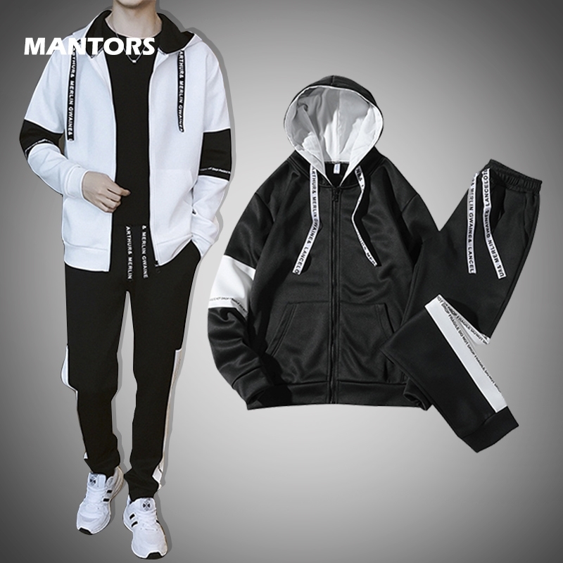 Men Sweatshirt Set Spring Autumn Hooded Tracksuit Men's Set Sporting Two Pieces Casual Sportswear Suits Hoodies+Pants Male Sets 201202, 738 black
Men Sweatshirt Set Spring Autumn Hooded Tracksuit Men's Set Sporting Two Pieces Casual Sportswear Suits Hoodies+Pants Male Sets 201202, 738 black