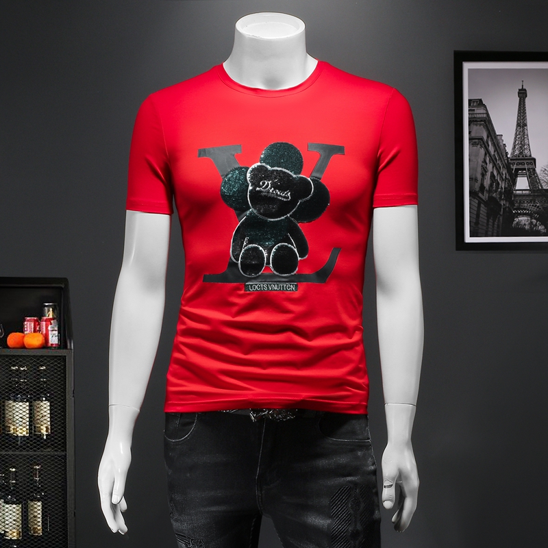 2022 summer clothing new youth Japanese T-shirt men's short-sleeved cotton trend retro tough solid color printing slim top, White;black
2022 summer clothing new youth Japanese T-shirt men's short-sleeved cotton trend retro tough solid color printing slim top, White;black