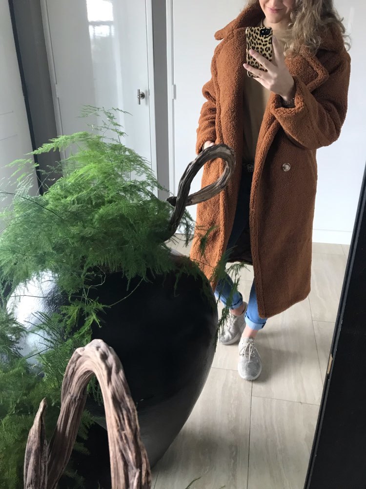 teddy faux long women lamb fur thick coat oversized outwears 201214